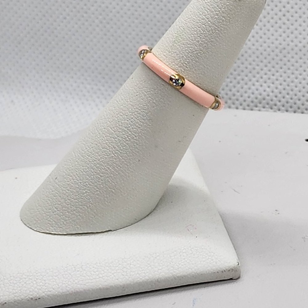 Brand New Sterling Silver 925 Light PINK Band / Ring - Picture 1 of 5